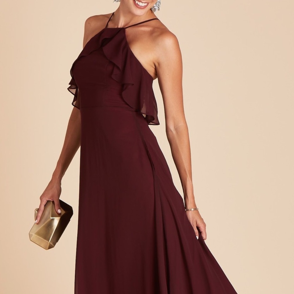 Birdy Grey burgundy/ cabernet bridesmaid dress